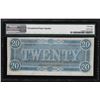 Image 2 : 1864 $20 Confederate States of America Note PMG Choice About Uncirculated 58EPQ