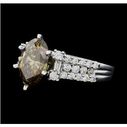 14KT White Gold 2.70ctw GIA Cert Diamond Ring