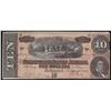 Image 1 : 1864 $10 Confederate States of America Note