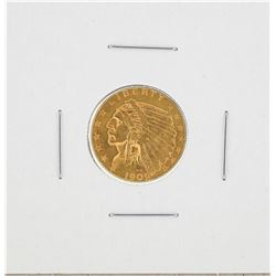 1909 $2 1/2 Indian Head Quarter Eagle Gold Coin