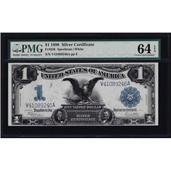 1899 $1 Black Eagle Silver Certificate Note PMG CU 64EPQ