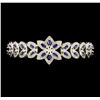 Image 1 : SILVER 5.67ctw Tanzanite and Diamond Bracelet