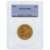 Image 1 : 1893 $10 Liberty Head Eagle Gold Coin PCGS MS62