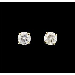 14KT Yellow Gold 1.48ctw Diamond Earrings
