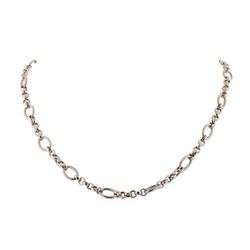 14K White Gold Necklace and Bracelet Set