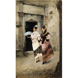 Ernst Strasser -,  Twee Spaanse dames<b…