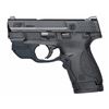 Image 1 : Smith & Wesson 10141 M& P Sheild w/Crimson Trace Green Laserguard Double 9mm 3.1" 7+1/8+1 Black Poly