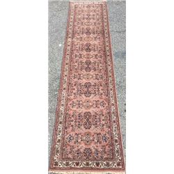 Incredibly Intricate and Lustrous handmade High Quality Persian-Pak Sarouk Runner