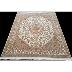 Very Rare, Unique Color Fine Part Silk Persian-Pak Kashan Rug