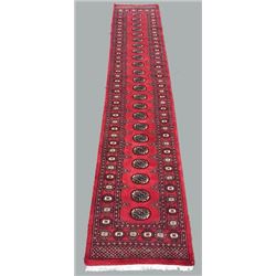 Captivating Rare Open Field handmade Super Fine Bokhara Runner