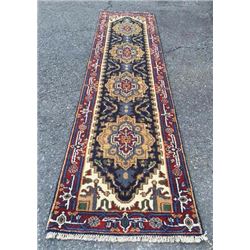 Simply Lovely and Lustrous High Quality Heriz-Serapi Design Runner