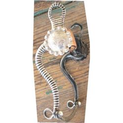 Buckaroo Basics silver inlaid s shank bit