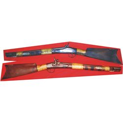 neat 1840's .40 cal percussion Indian blanket gun