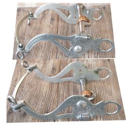 Western Bit and Spur Co. silver overlaid bit