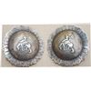 Image 1 : Keyston Bros loop back bucking horse conchos