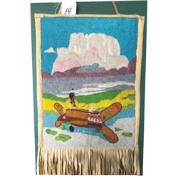 Klamath beaded both side pictorial bag