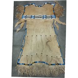 Southern Plains large beaded dress, 56" long, 26" at shoulders