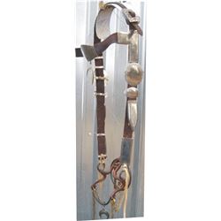 Navajo silver headstall, good condition