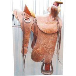 Ed Charlson unusual  mule saddle