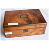 Image 1 : ANTIQUE WRITING BOX WITH SEWING CONTENTS