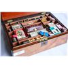 Image 2 : ANTIQUE WRITING BOX WITH SEWING CONTENTS
