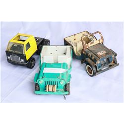 TRAY OF TONKA TOYS