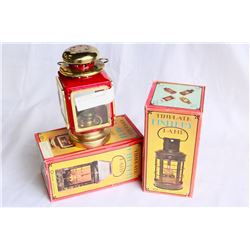 TWO REPRO TIN LANTERNS