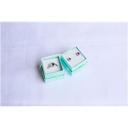 DINNER RING AND EARRINGS