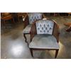 Image 2 : PAIR OF BUTTON BACK PARLOR CHAIRS