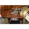 Image 2 : SEWING MACHINE IN CABINET AND STOOL