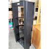 Image 2 : MODERN BLACK GLASS SHELF COMPONENT STAND