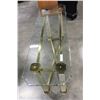 Image 1 : MODERN GLASS TOP HALL TABLE