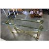 Image 2 : MODERN GLASS TOP HALL TABLE