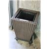 Image 1 : RATTAN PLANTER AND TROLLEY