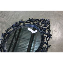 BLACK DECORATIVE WALL MIRROR