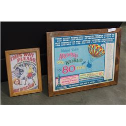 TWO FRAMED MOVIE POSTERS