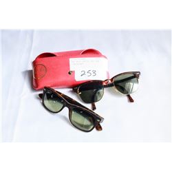 TWO PAIR LADIES RAY BAN SUNGLASSES