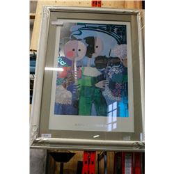 FRAMED ABSTRACT OF MUSIANS