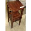 Image 1 : MAHOGANY FINISH 1-DRAWER PLANTSTAND