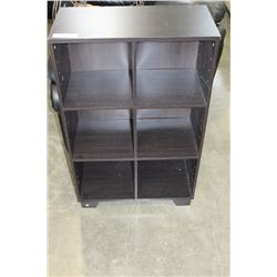 ESPRESSO FINISH CUBICLE SHELF