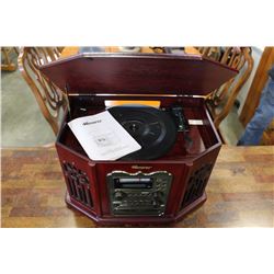 MEMOREX CD/RECORD PLAYER IN RETRO CABINET