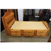 Image 1 : PINE SINGLE SIZE BED WITH UNDER STORAGE