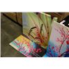 Image 2 : LOT OF FOUR CANVAS PAINTINGS