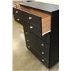 Image 2 : 5 DRAWER BLACK HIGHBOY DRESSER