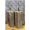 Image 1 : PAIR OF POTTERY TABLE LAMPS