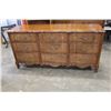Image 1 : MALCOLM FRENCH PROVINCAL 9 DRAWER DRESSER AND MIRROR