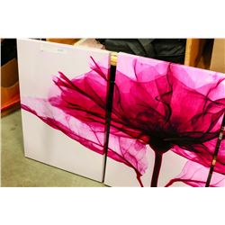 3-PIECE CANVAS FLORALS