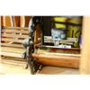 Image 2 : ANTIQUE SLICER FIRE ESTINGUISHER SCALE AND SMALL BENCH