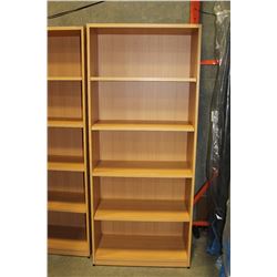 MAPLE 5-TIER BOOKSHELF