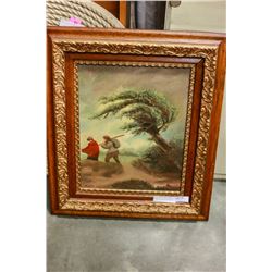 OAK AND GILT FRAMED COUNTRY SCENE